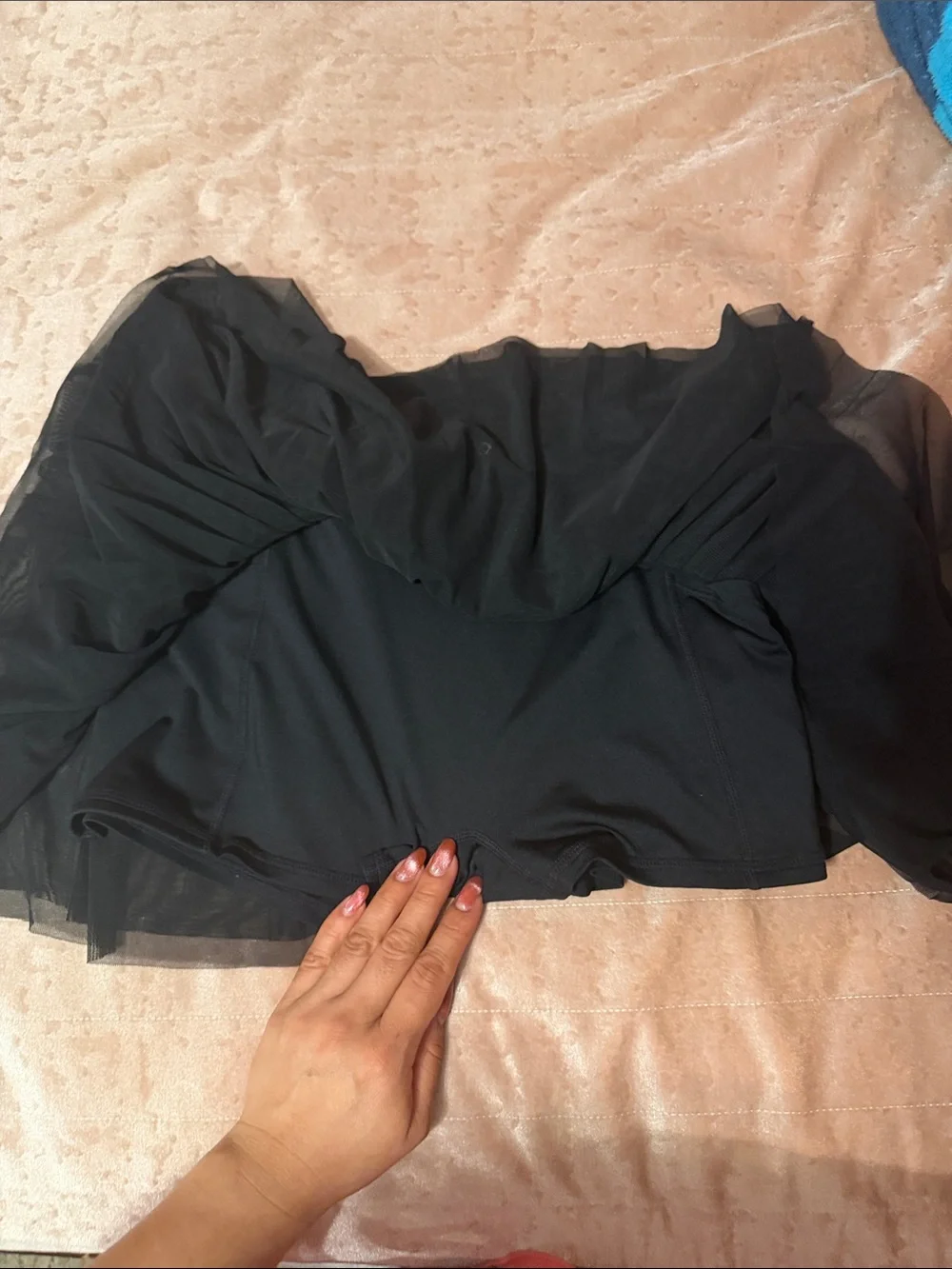 ALO Yoga Black Pleated baseline Skirt